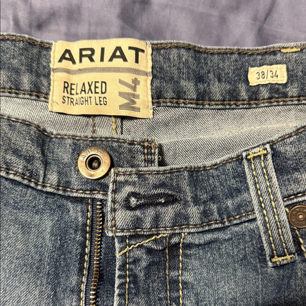 Ariat M4 Relaxed Straight Leg Denim Jeans